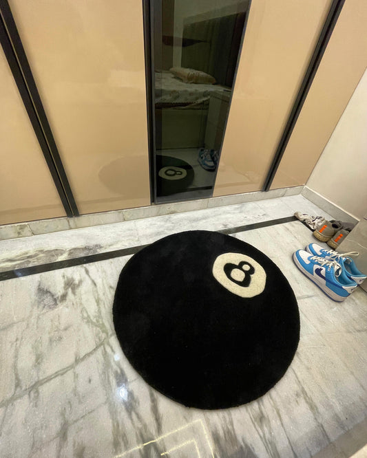 CUSTOM 8 pool ball rug