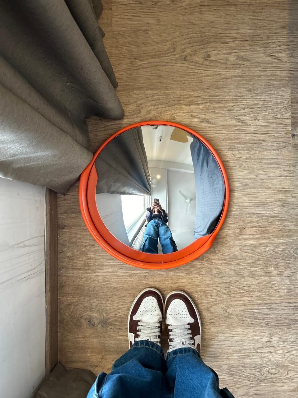 Aesthetic Traffic mirror (orange)