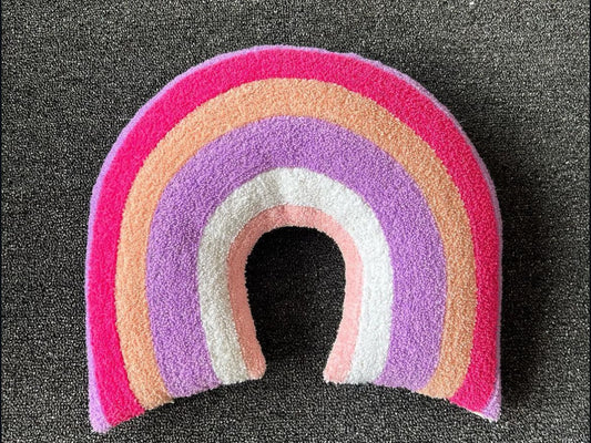 Aesthetic rainbow pillow