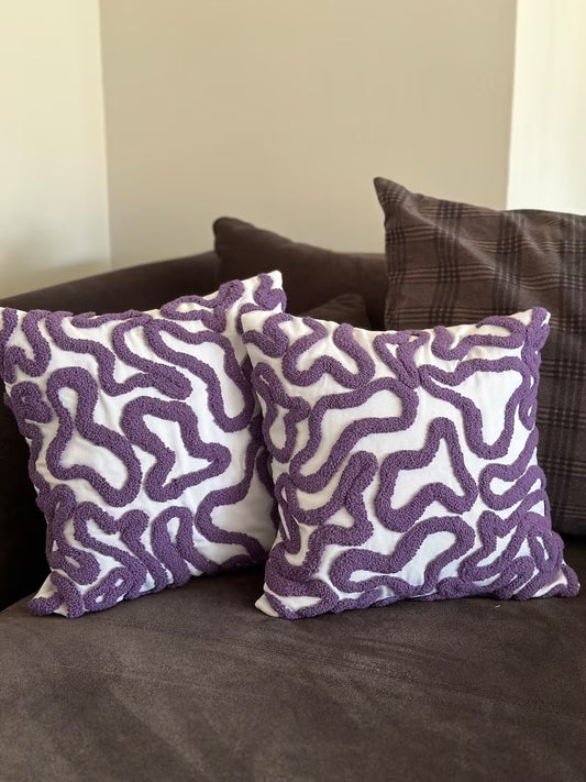 Groovy punch purple pillow with filler