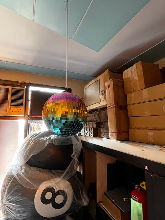 Aesthetic rainbow disco ball/8inch