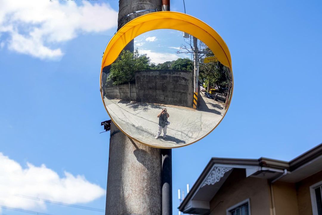 Aesthetic traffic mirror ( arcylic yellow)