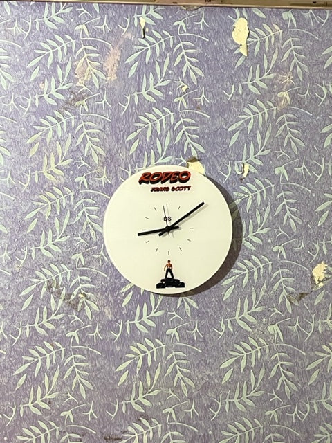 Travis Scott's aesthetic wall clock