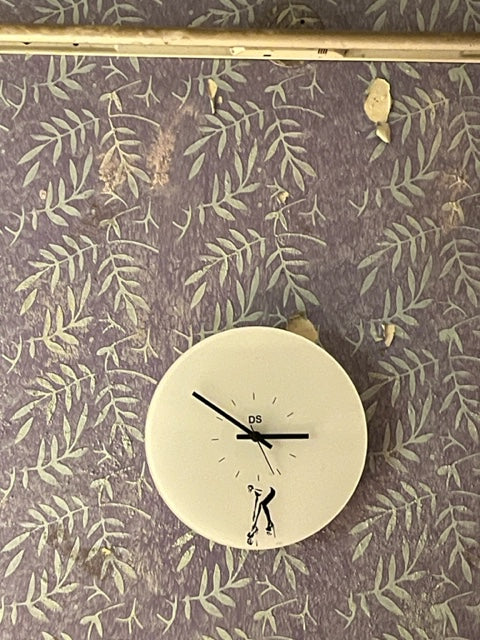 Aesthetic B&W R-rated girl wall clock