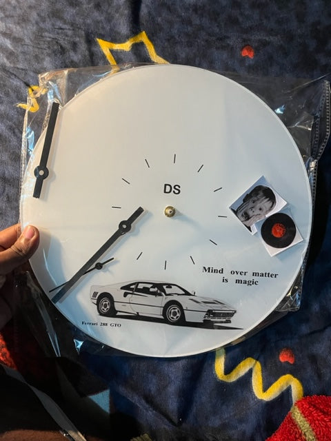 Ferrari F40 old money aesthetic wall clock