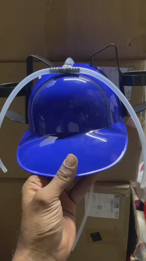 Beer helmet blue